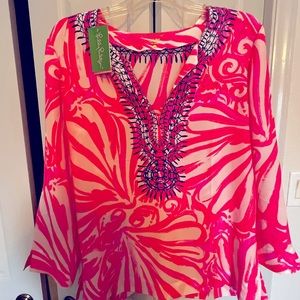 Never Worn Lily Pulitzer 100% Silk blouse